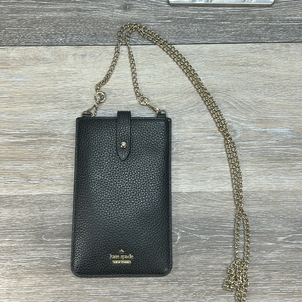 Kate Spade Black Leather Crossbody Bag - Picture 3 of 9